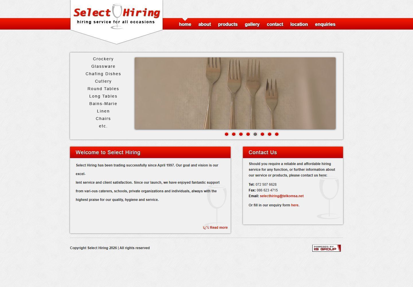 Select Hiring's old website